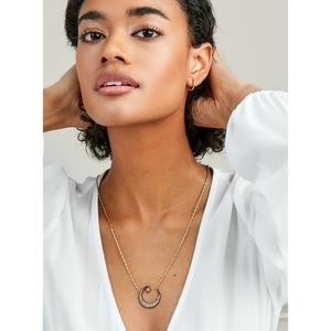 Stella & Dot Jewelry - Pave crescent necklace Stella & Dot Jewelry - Pave crescent necklace